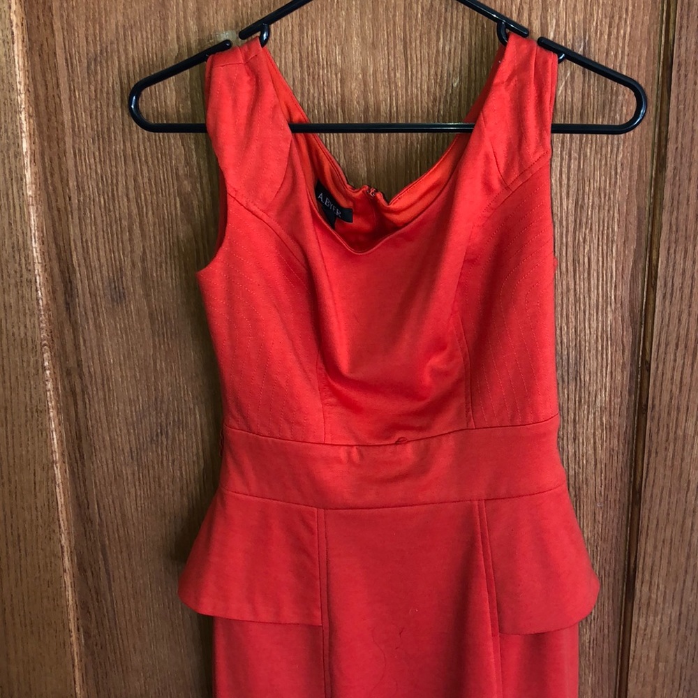 A.BYER Orange Dress Size 3